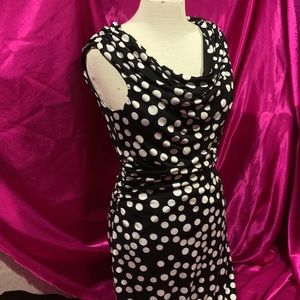 Lily size small polkadot dress. Cinch waist. Like new. Double layered.